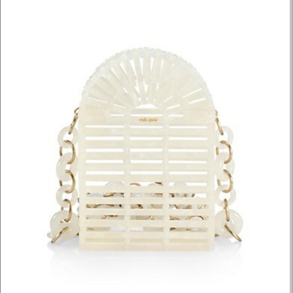 NIB Cult Gaia GAIA'S ARK PHONE Acrylic CROSSBODY Bag in Pearl-$248 - Picture 14 of 16